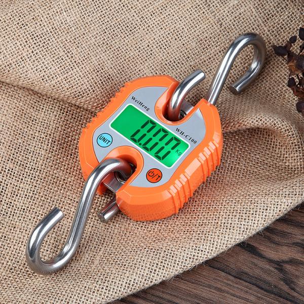 100g Accuracy Hanging Scale with LCD Display and Max 150kg Capacity Electric Weighing Mini Scale