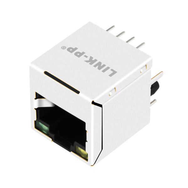 Порт ВЕРТИКАЛЬНОЕ RJ45 MagJack YELLOW/GREEN JXD2-0Z15NL 1000BASE-T одиночный привел