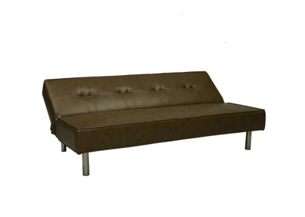 PVC Cover Space Saving Sofa / Unique Sofa Beds Steady Structure With Metal Legs