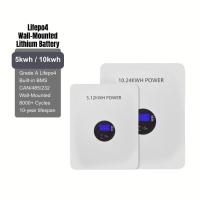 Safe 5KWH Lifepo4 Battery Wall Mounted Energy Storage Battery Space Saving