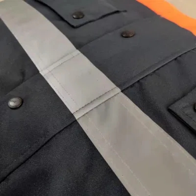 Breathable 300d Oxford Security-Protection Reflective Uniform-Work-Clothes for Workers