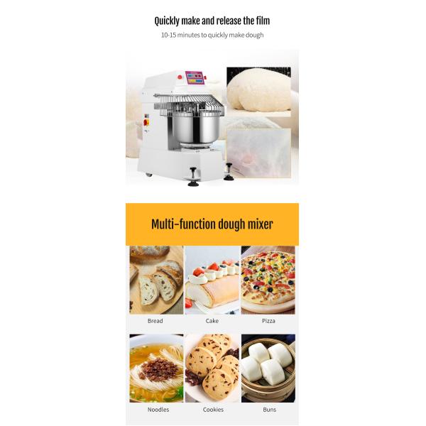 Тестомесилка теста смесителя теста нержавеющей стали 25kg спиральная для пекарни