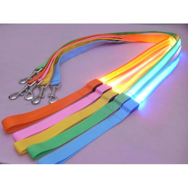 LED lighted dog training leashes Night Safety Training Pet Lead Leashes china factory