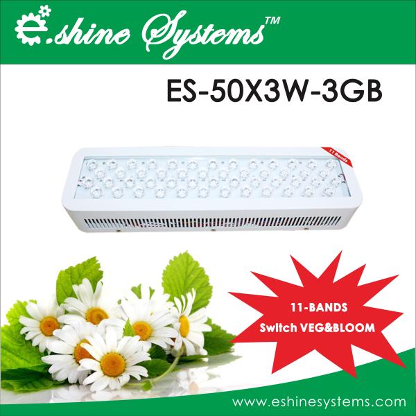 E.shine Diamond series 11 bands 50X3W LED GROW LIGHT Flowers And Vegetables LED Lights