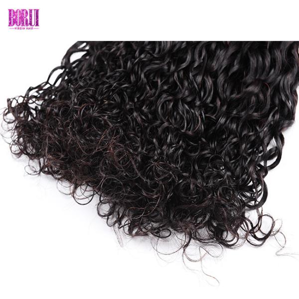 Wet And Wavy Human Hair , Water Wave Human Hair No Tangle Dyed Bleach Soft