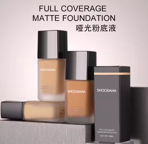 Vegan Full Coverage Liquid Foundation Private Label Waterproof Mineral Makeup Liquid Foundation