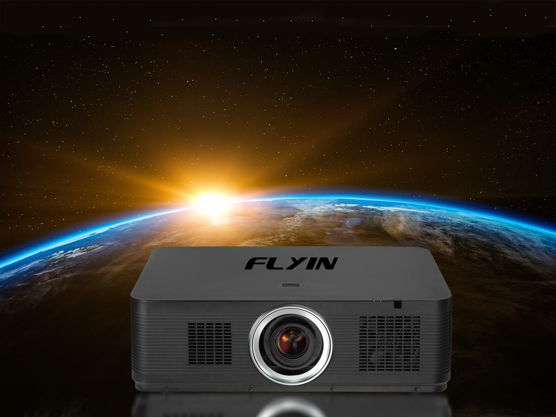 Flyin RL-K1 3D высокий WUXGA 3LCD наружный домашний кинопроектор высокая яркость 10000 люмен поддерживает 4K