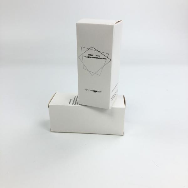Cartão branco de carimbo quente feito sob encomenda por atacado de Matt Film With 350g para o empacotamento cosmético da caixa de papel da pestana do alimento da amostra