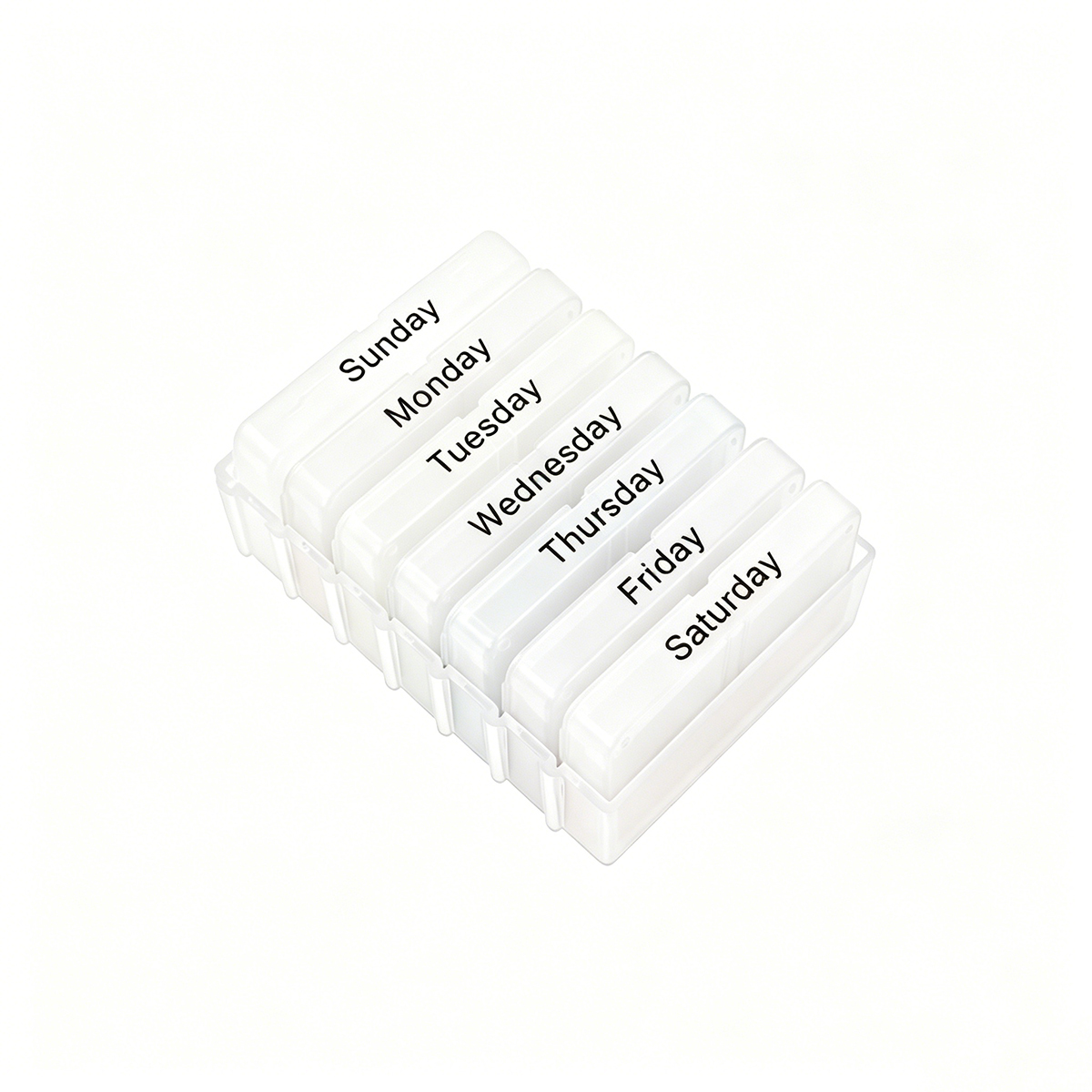 7-Slot Weekly Pill Box Removable Medical Promotional Gift