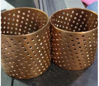 A coluna FB092 reta rolou a luva deslizante de cobre que cobre arbustos perfurados bronze-envolvidos