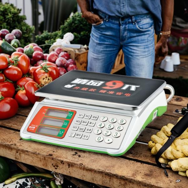 Affichage LCD Digital 60kg Échelle de calcul de poids avec support ODM et logo personnalisé / conception graphique