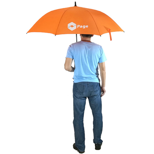 60 Inch 8 Panels Promotional Golf Umbrellas Automatic Open With Fiberglass Frame