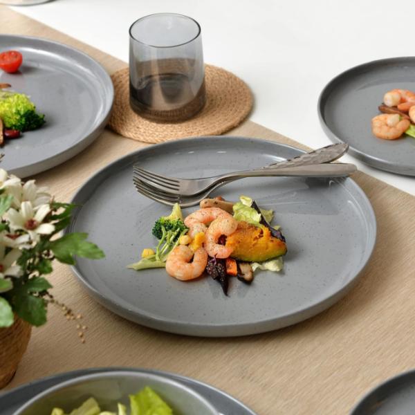 Melamine Dinnerware Sets Plates And Bowls Sets 12Pcs Dishes Set For 4 Melamine Plates Outdoor Dinnerware Set Lightweight