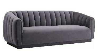 2018 new designEvent lounge furniture with velvet long back sofa for wedding,living room 3-seater sofa