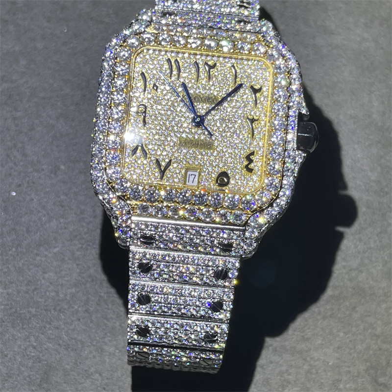 Бюст OME Moissanite вниз со шкалы дозора дозора VVS Cartier Moissanite Bling