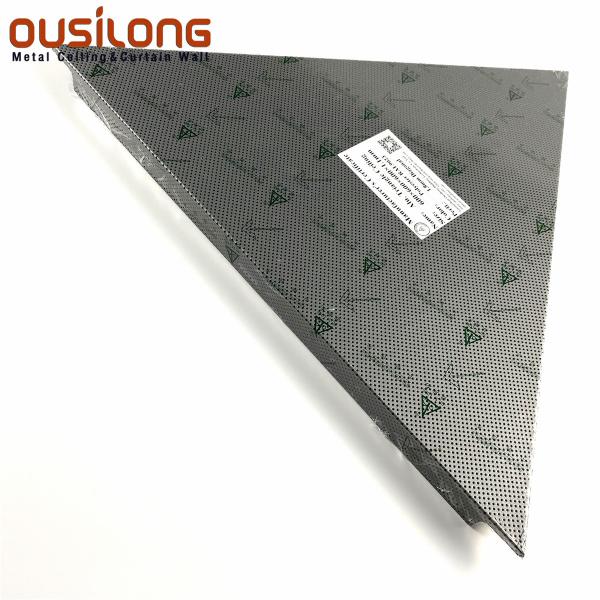 PVDF Coating 1.2mm Trim In Silver Office Ceiling Tiles