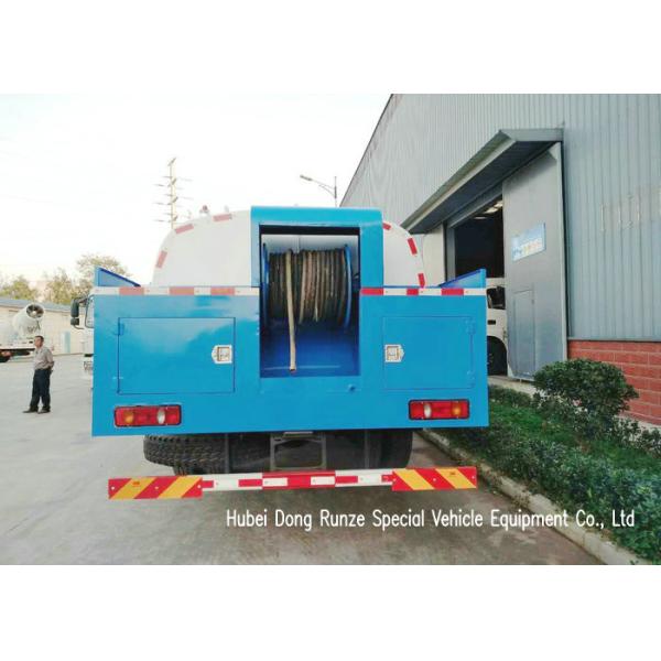 King Run High Pressure Sewer Jetter Truck For Sewer Drain Cleaning 4x2 / 4x4