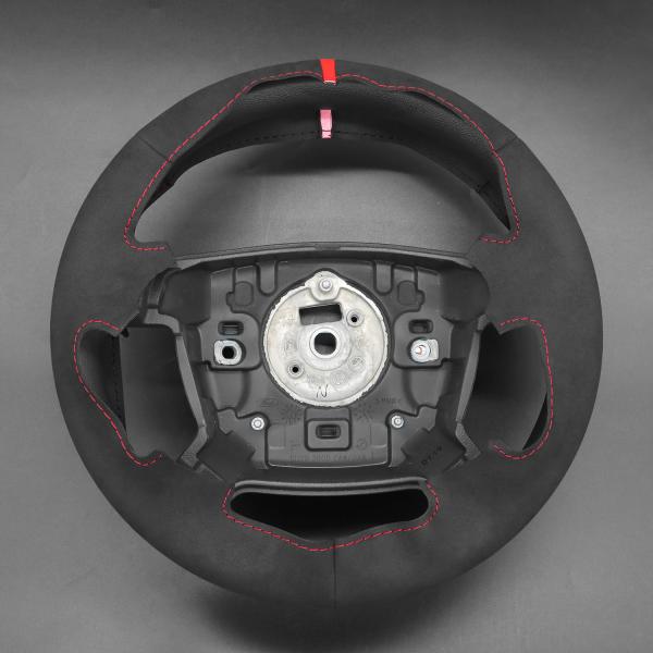 Car Accessories Hand Siticthed Black Genuine Leather Steering Wheel Cover for Ford Falcon 2002-2008