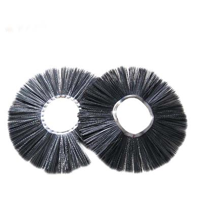 Poly Bristle Wide Sweeper Broom Brushes , Road Cleaning Brush Custom Size