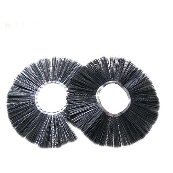 Poly Bristle Wide Sweeper Broom Brushes , Road Cleaning Brush Custom Size