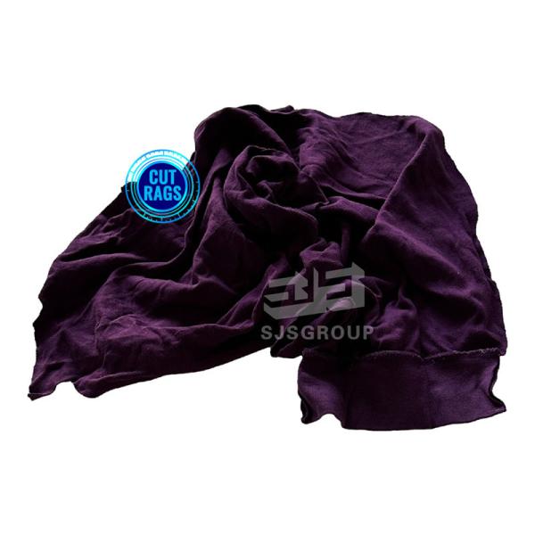 Mixed Color Recycled Cotton T-Shirt Rags for Workshop Use 10KG Bulk Cotton Wiping Rags