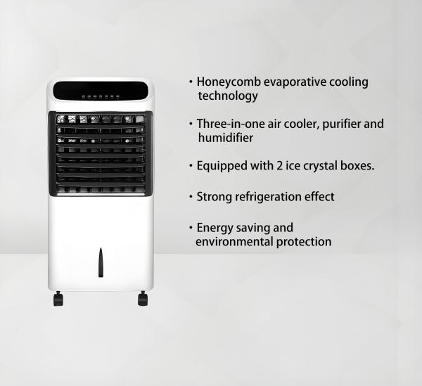 220V Portable Evaporative Air-cooling Fan with Function Options Such As Remote Control Floor-standing and Upright