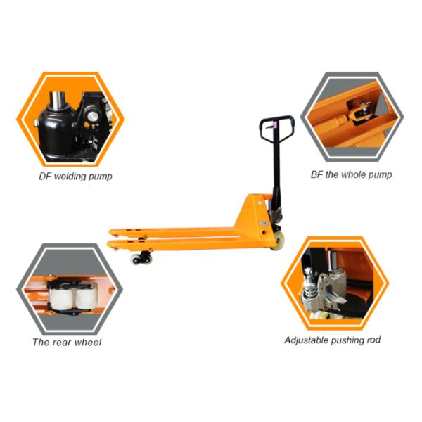 Hydraulic Manual Pallet Truck 200mm Max Lifting Height Durable Cargo Handling Tools