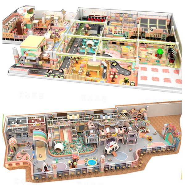 3-12 Years Old Kids Indoor Playground Equipment High Altitude Challenge