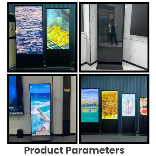 32~65inch Floor Standing Digital Signage with Tempered Glass Panel Protection and 16.7M Display Colors for Interactive Displays