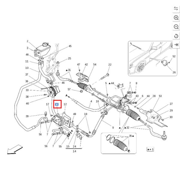 For Maserati President Geberit Ghibli 2014-2021 Power Oil Steering Gear Radiator OEM 670031618