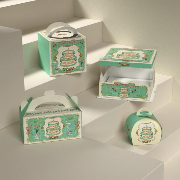 Custom Logo Eco Friendly Bakery Packaging Boxes for Cakes Pastries