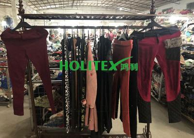 Colorful Used Winter Clothes A70-W-LCP Second Hand Skinny Pants For Ladies