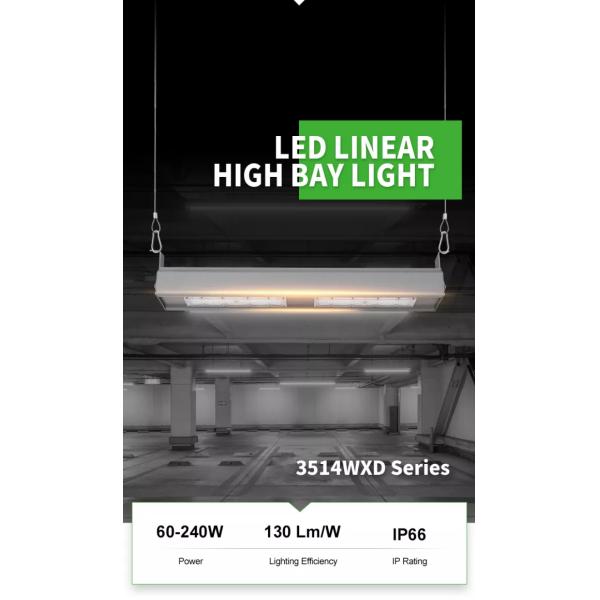 High quality 240w High Bay Linear Led Lights Ip66 Waterproof Industrial Lighting