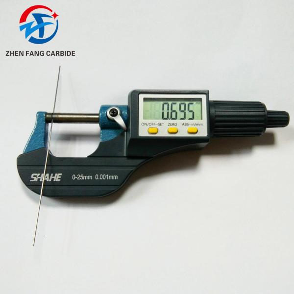 High Hardness Cemented Carbide Rods , Solid Carbide Bar Dia0.7*100mm