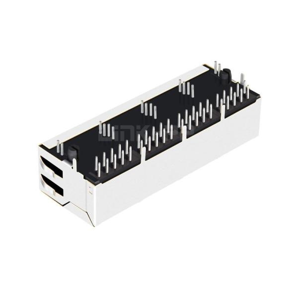 Pulse JG0-0098NL Compatible LINK-PP LPJG48837A31NL 10/100/1000 Base-T Tab Up Green&Orange/Green&Orange LED 1x4 Port Connector Lan RJ45