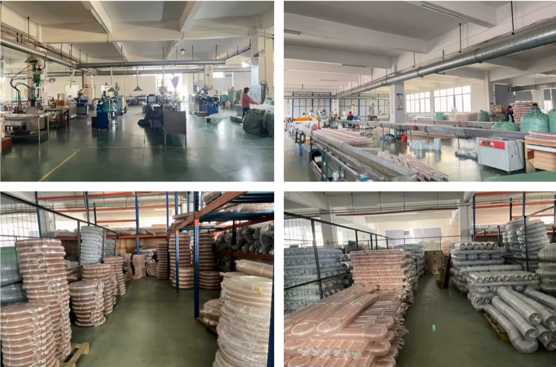 Heavy-duty flexible PVC spiral rib reinforced hose industrial water pump grain sewage vacuum suction hose