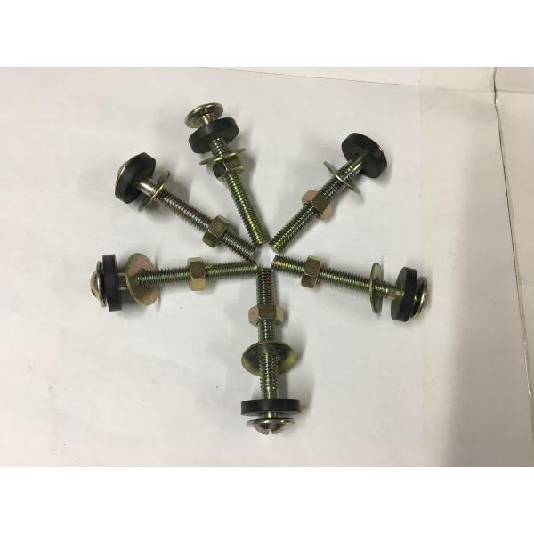 Double Copper Toilet Mounting Hardware , Toilet Tank Mounting Kit Easy Install