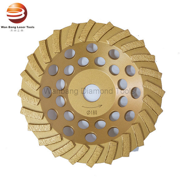 pulido formado redondo de 180m m Turbo Diamond Cup Wheels For Floor