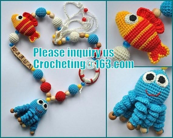Baby Teether Toy, Eco-friendly toy, Teething necklace,Teething toy, Breastfeeding Necklace for Mom