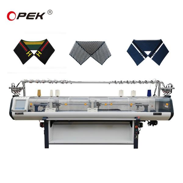 3765*900*1440MM Single System Double Carriage Collar Knitting Machine Sales 14g 16g