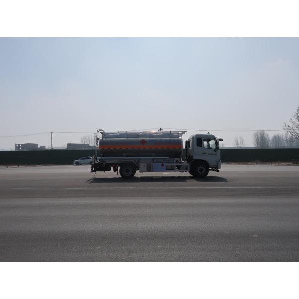 15m3 CIMC LINYU Dongfeng Oil Tanker Truck Aluminum Alloy Liquid Fuel Transport Vehicle
