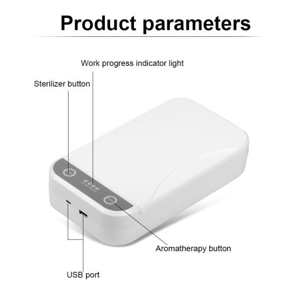 99.9% Kill Bacteria Mobile Phone Disinfection Box Esterilizadora Telefono UV