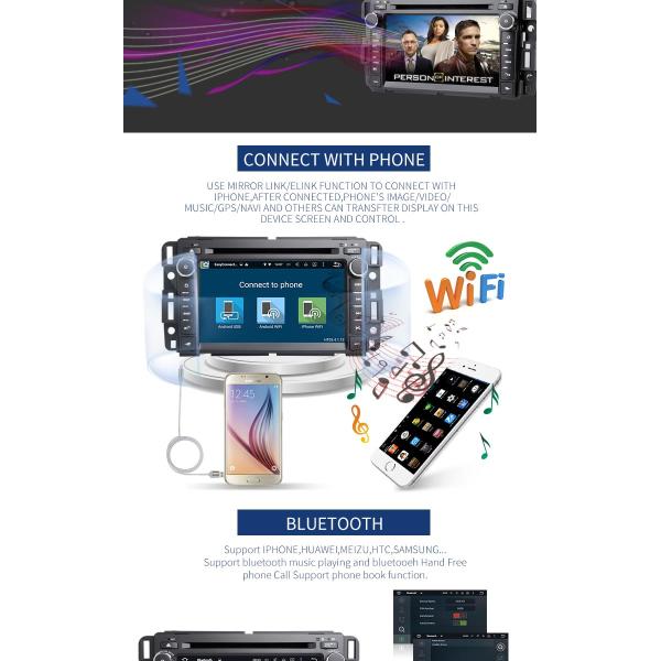 7.1 Android Car DVD Player GPS Canbus Steering Wheel Control Multi - Language