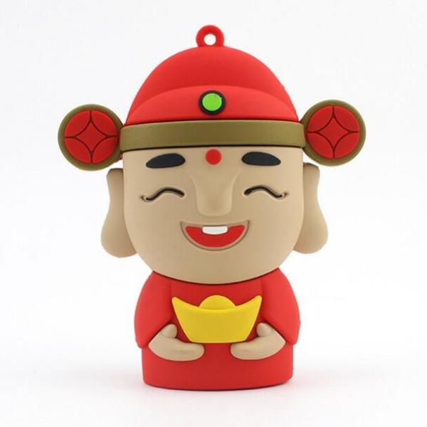 OEM Power Bank Soft PVC 3D Santa Shape Charge Battery For Universal Gift