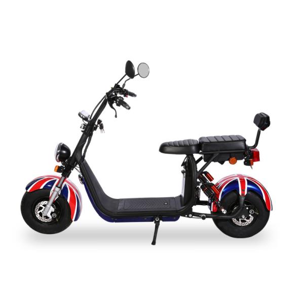 Harleyment Electric Scooter For Ladies Women 1500w Two Adults 2 Removable Batteries