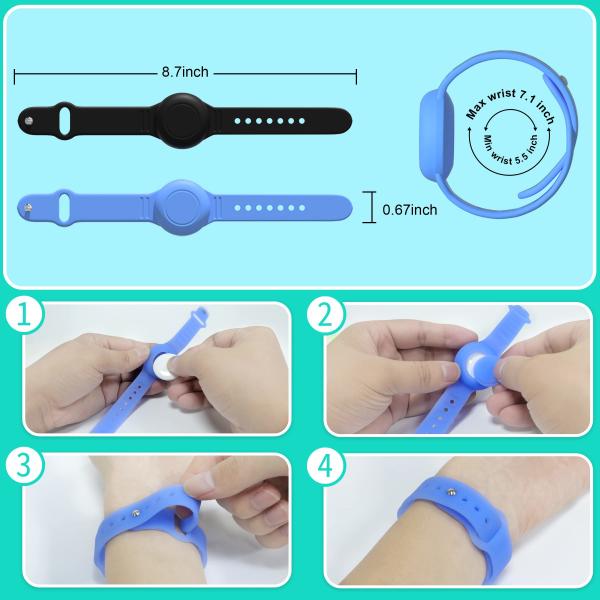 Waterproof Silicone Airtag Bracelet