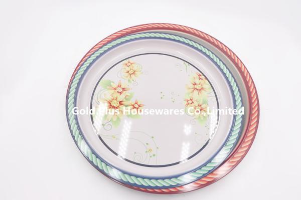 45cm Wedding & party tinplate plate charger plates round dish serving tray wedding plates set