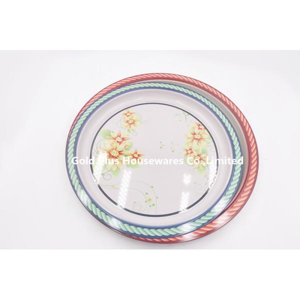 Party Tinplate Round Dish Serving Tray Wedding Plates Set