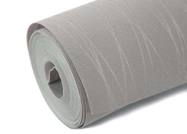 Simple Grey Stripes Modern Removable Wallpaper for Home , Embossed Wall Coverings
