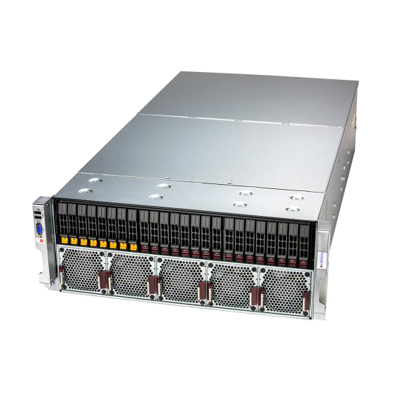 Supermicro AS-4145GH-TNMR 4U Rackmount GPU Server with Quad AMD Instinct™ MI300A Accelerators 960GB ECC LPDDR5X and 2700W Titanium Power